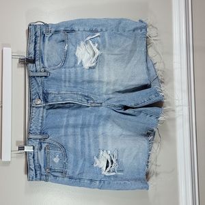 American Eagle Tomgirl Midi cutoff distressed denim jean shorts sz 20